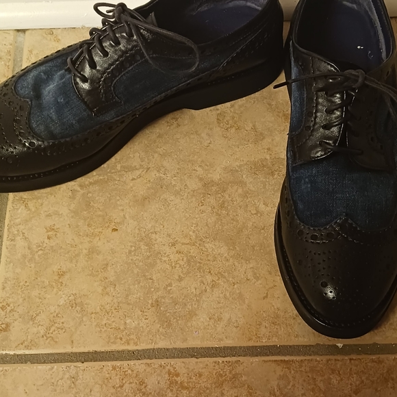 Men doucal's denim jeans oxfords - Picture 4 of 8